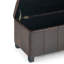 Repose-pieds rectangulaire avec rangement relevable Dover-1897544020