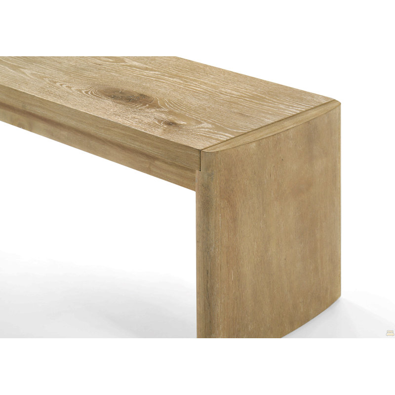 Massimo Wooden Oak Finish 50.5"W Dining Bench