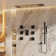 35”L x 12”W Flush-Mount LED Bluetooth Music Rainfall Shower System with Smart Touch Screen Display