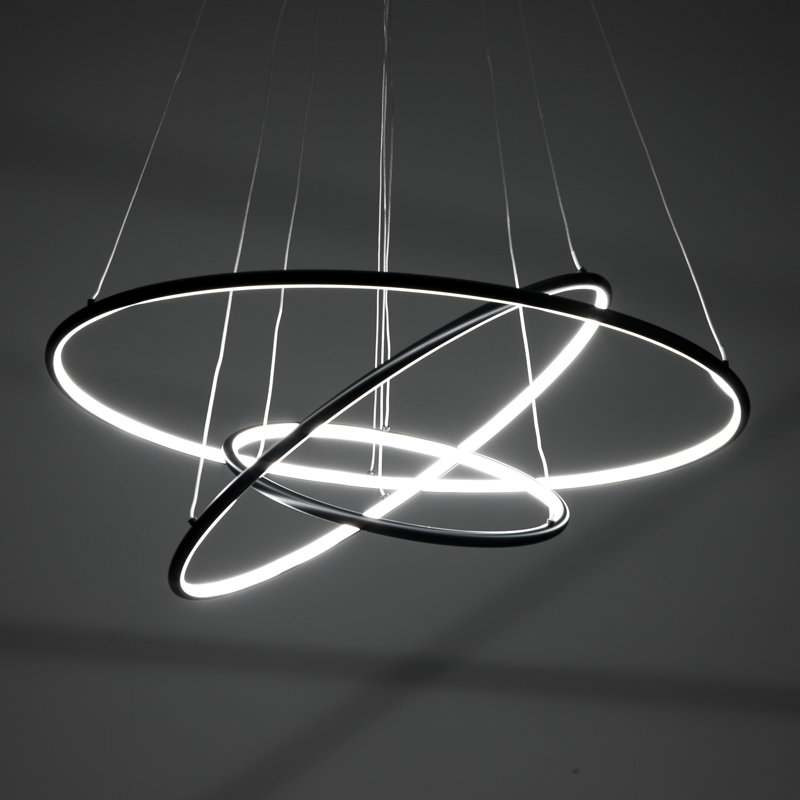 3 - Light Black LED Pendant