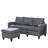 76.3 " Faux Leather Sofa