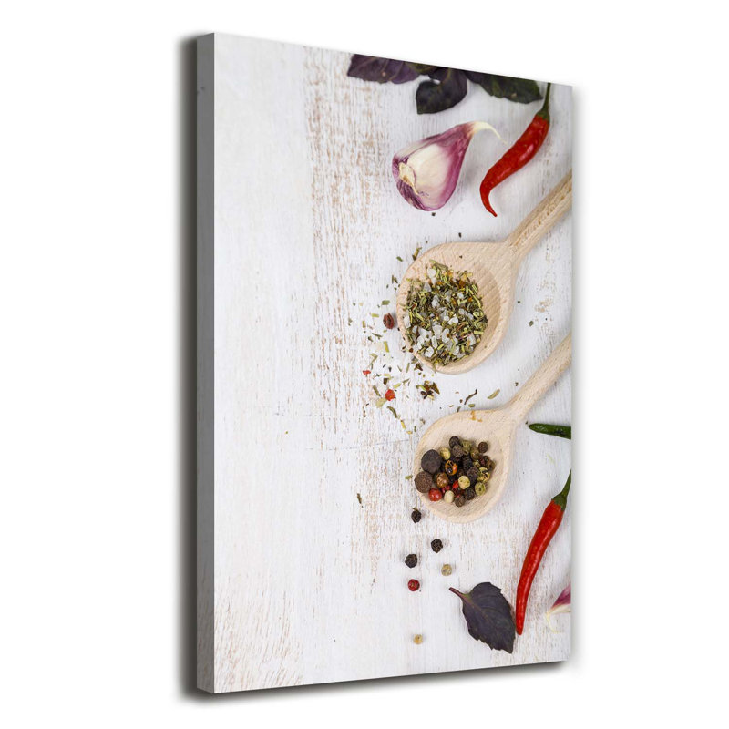 Vegetables And Spices - Wrapped Canvas Print