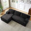 Canapé d'angle infonuagique en forme de L avec assise profonde, aucun assemblage requis, canapé-lit modulable pour salon, chambre, appartement-993515833-993515832