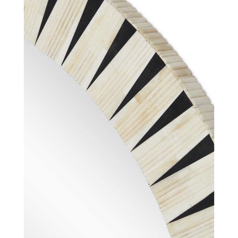 Arvi Round Bone Wall Mirror