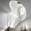 8 - Light Unique LED Dimmable Pendant Long Staircase Chandelier