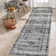 Machine Washable Rugs Bohemian Non-Slip Low Pile Rubber Backing Indoor Area Rug for Living Room Bedroom Kitchen Dining Room