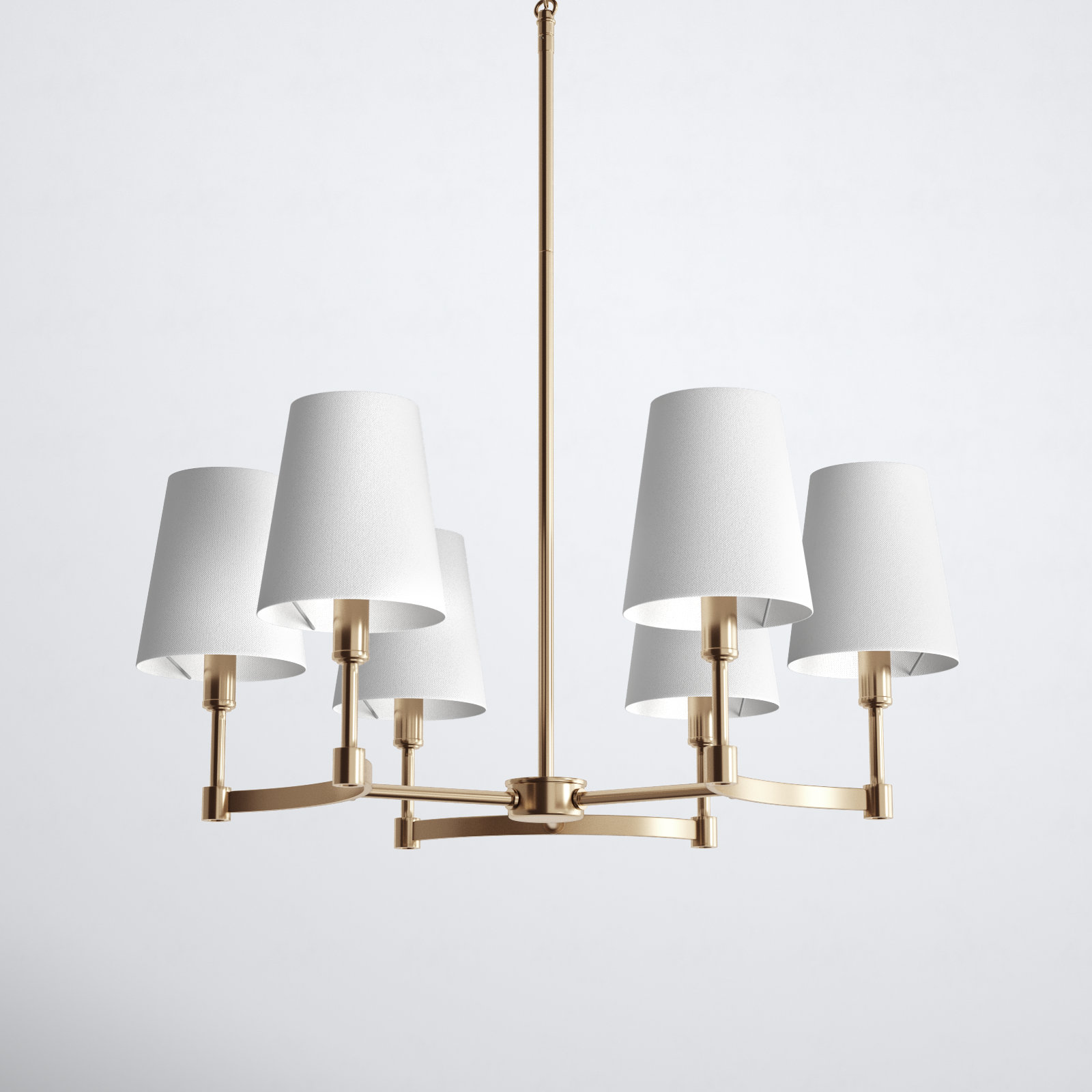 Triton 6-Light Chandelier, Brass