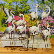 Ensemble de 8 figurines de jardin en métal Bell's Neck