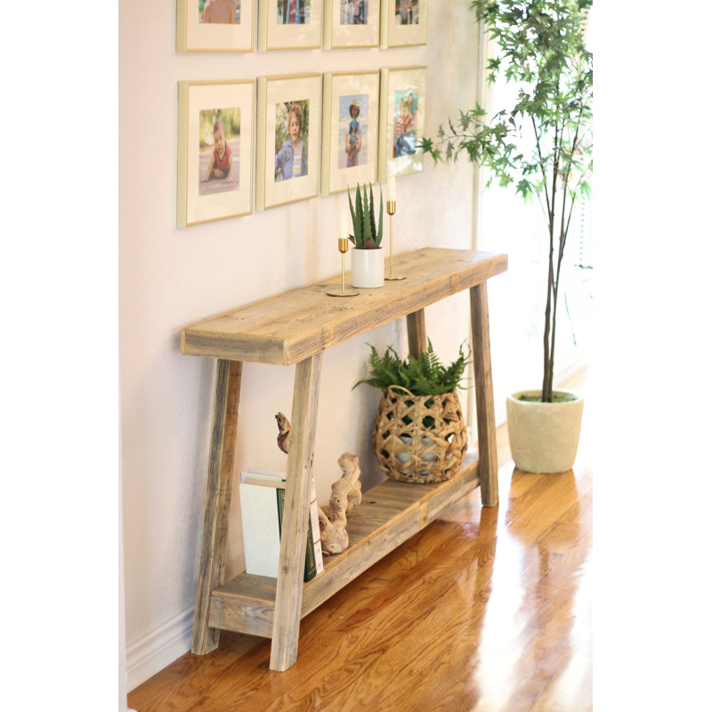Console en bois massif 60 po Wendie