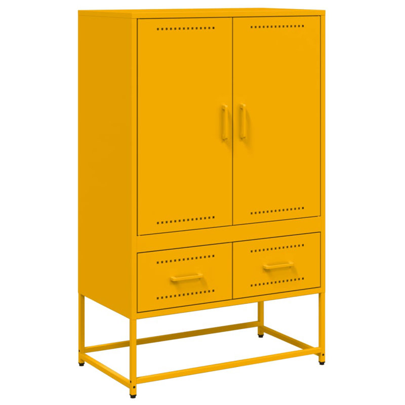 Storage Cabinet, Mustard yellow