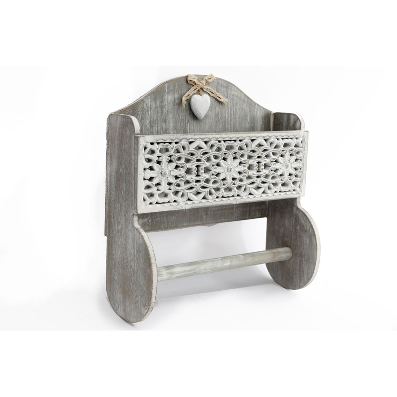 Wood Wall / Under Cabinet Mounted Paper Towel Holder