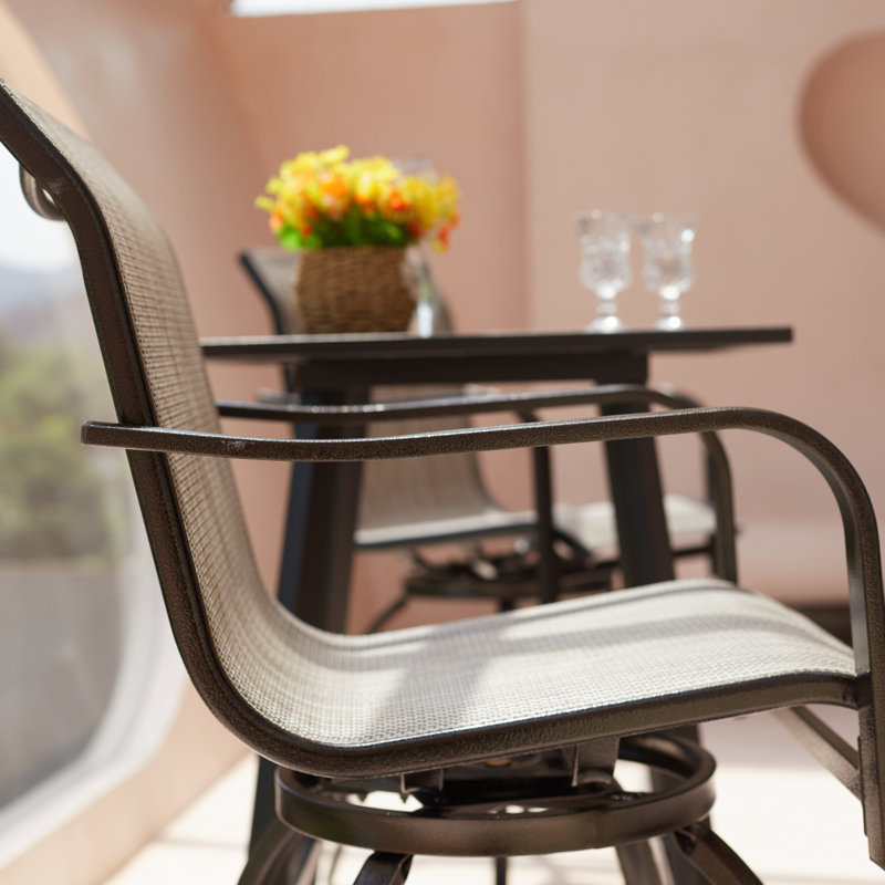 Tabouret de bar 24,5 po Freddick, Gris clair