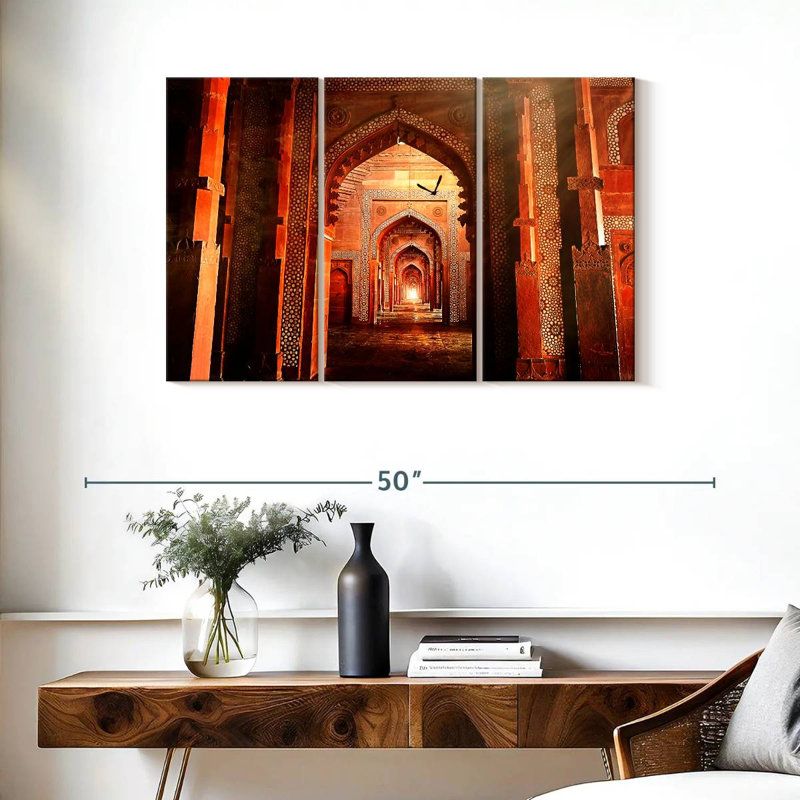 Fatehpur Sikri Arches, 24" H x 38" W