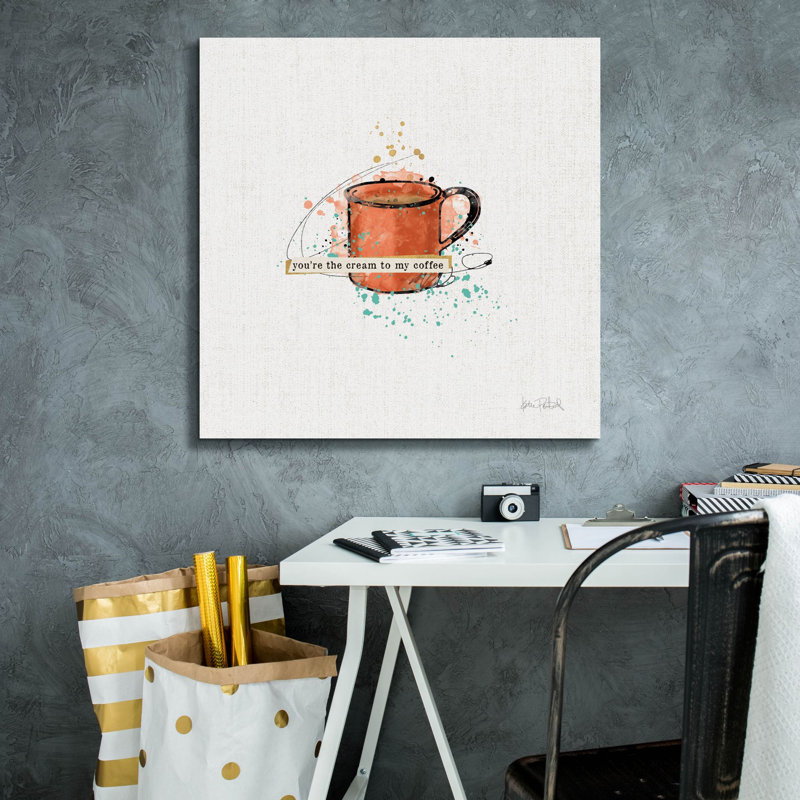 Art mural sur toile «Thoughtful Perk 4» par Katie pertiet, H 26 po x l 26 po x P 1,5 po