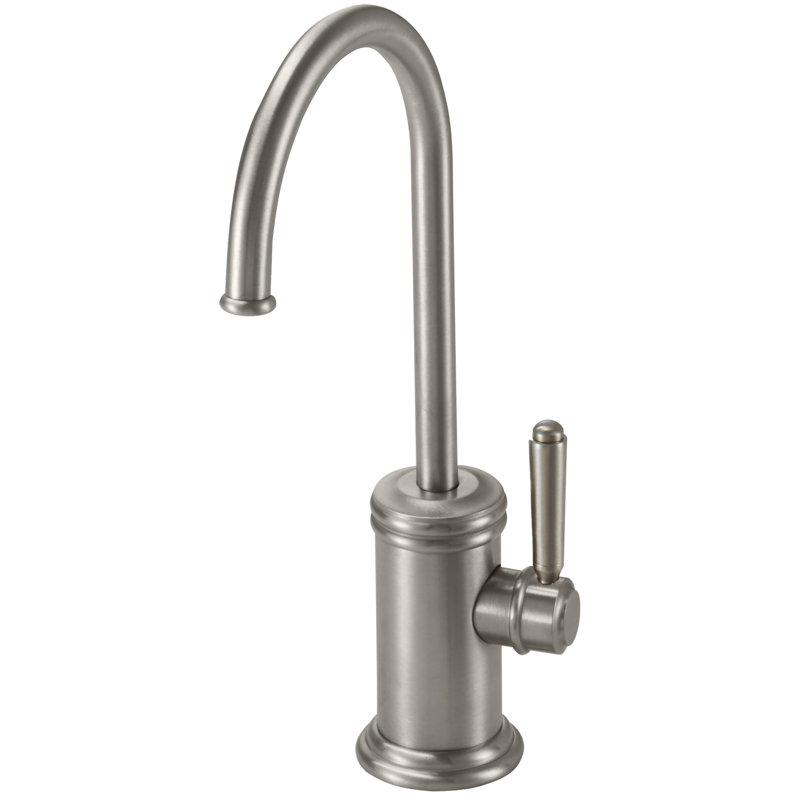 Davoli Single Handle Hot Water Dispenser, Antique Copper Flat