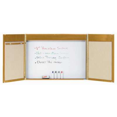 AARCO No Porcelain Metal Combination Board