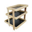 Tablette 15 po x 17,8 po x 18 po à 3 couches en bois, idéale pour l'organisation de garde-manger, les grandes surfaces, les épiceries et le support de concession