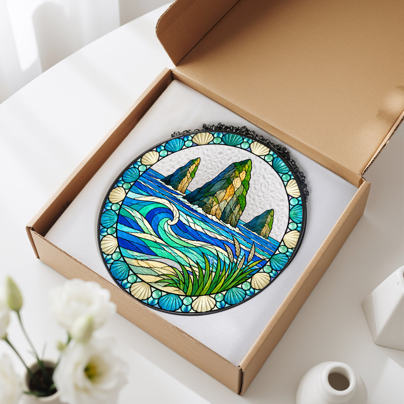 Nautical & Beach Window Panel, H 12 po