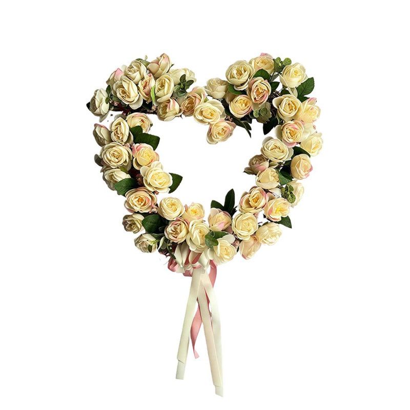 Couronne de cœur pour la Saint-Valentin, Jaune