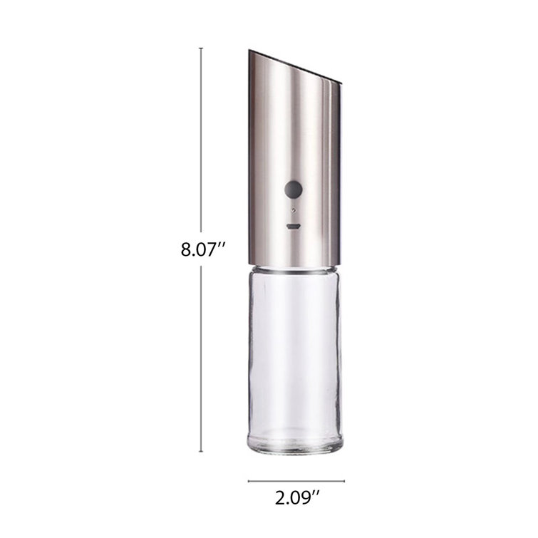 USB Rechargeable Electric Salt Pepper Grinder Mill Set Stainless