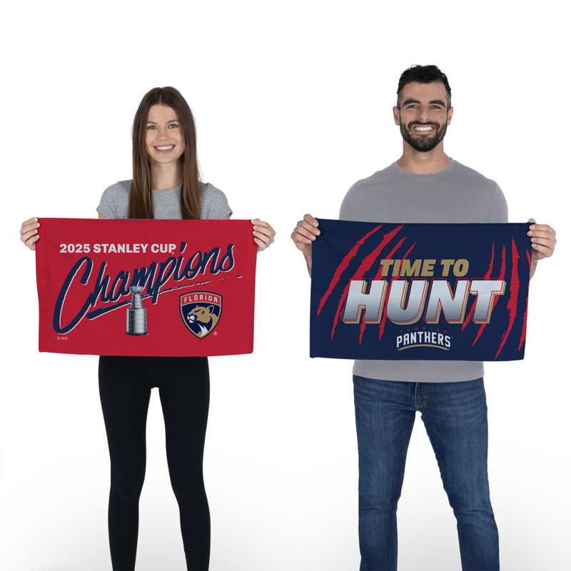NHL Florida Panthers Champs Gather 2 Pack Fan Towel – Team Spirit Hockey Towels for Kitchen, Gym, or Tailgate – 16 x 25 inches