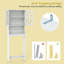Freestanding Over The Toilet Storage