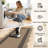 Non-Slip Scalloped Kitchen Rug Set 3PCS, Washable Low-Profile Jute Mats