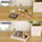 Rattan Bathroom Vanity Tray - Decorative Wicker Toilet Tank Tray For Paper Hand Towel, Vintage Storage Basket Bin For Bathroom Kitchen Toilet Tank Vanity Countertop Table Shelf White