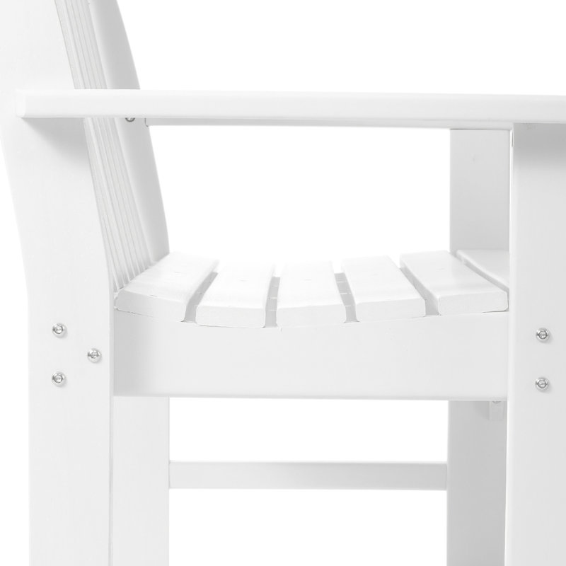 Banc de jardin en PEHD Laguna, Blanc
