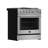 Leonardo Espresso 30" Stainless Steel Gas Range, 5 Burners, 39 500 BTU, 5 cu.ft. Convection Oven