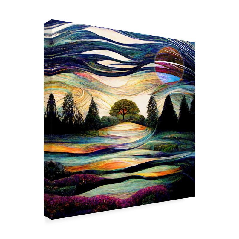 Art sur toile «Bachelo Sasha, madame lune», H 18 po x l 18 po
