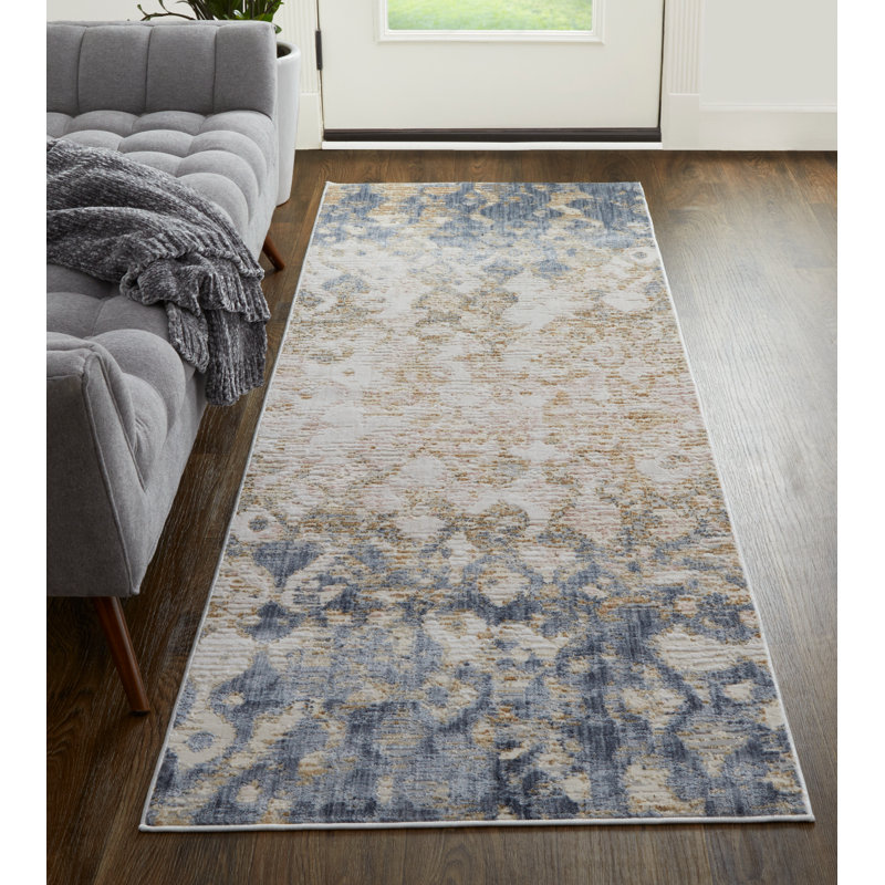 Abstract Indoor Rug, Runner 3' x 12'