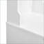 Hall Tree 3-in-1 Entryway Bench with Coat Hooks &amp; Storage, 47.2in White | MDF | Coat Racks-1260141468