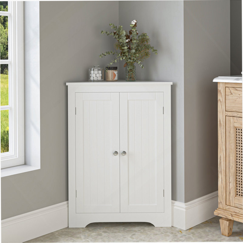 Armoire de plancher au sol avec 2 portes et tablettes réglables