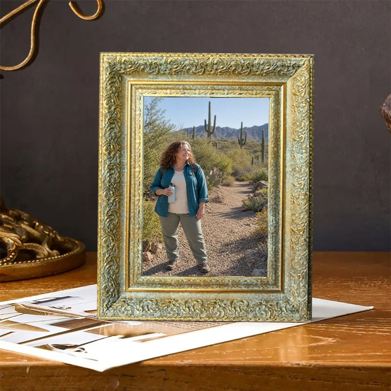Cadre 8 po x 10 po à 1 portrait or antique pour cadeaux d'anniversaire