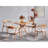 Scandinavian Dining Table & Chairs Set (4 Pieces), Natural Beech Wood, Table: 39.4 x 27.6 x 39.4 inches | Chairs: 21.3 x 30.0 x 26.8 inches | 100% Beech Wood & MDF, Modern Design for Stylish Dining Spaces