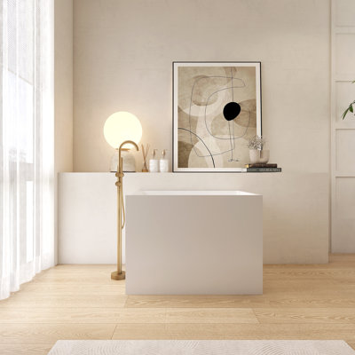 35.43''acrylic Bathtub, Freestanding Soaking Bathtub