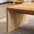 Burlywood Solid Wood Rectangular Coffee Table