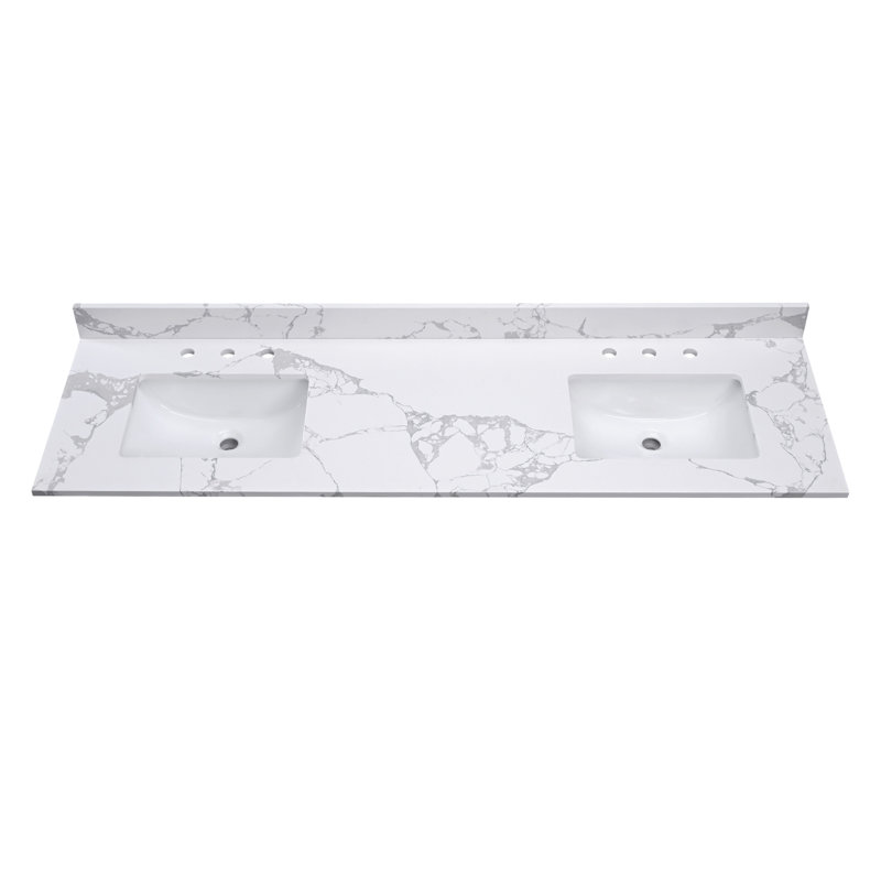 73'' Double Bathroom Vanity Top with Sink