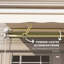 Auvent de balcon beige rétractable 10 pi x 8 pi, parasol avec manivelle manuelle, et tissu hydrofuge, pour terrasse, cour, cadre de patio en aluminium Balcon, cour