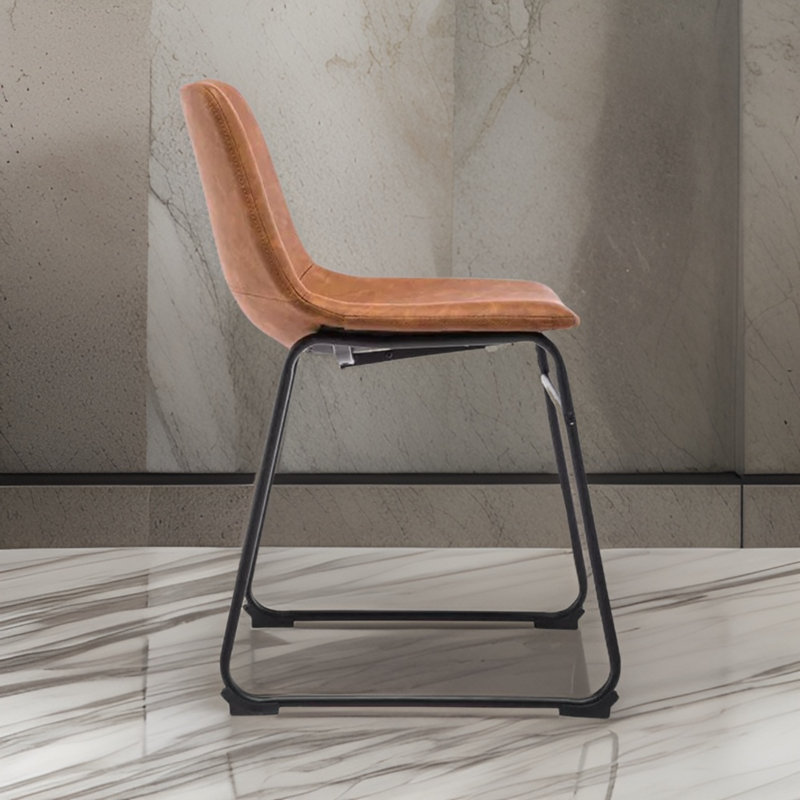 Chaise de salle à manger Ziyba, Brun clair