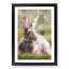 Rabbit in a Green Field in Abstract - Picture Frame Graphic Art Print-55765157-55765158