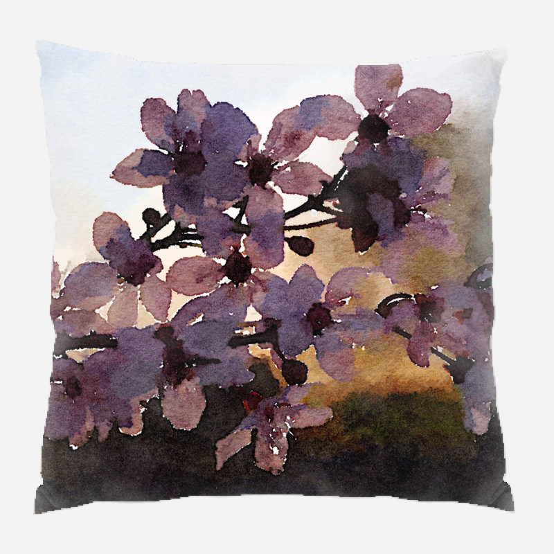 Reversible Throw Pillow, Microsuede, Indoor
