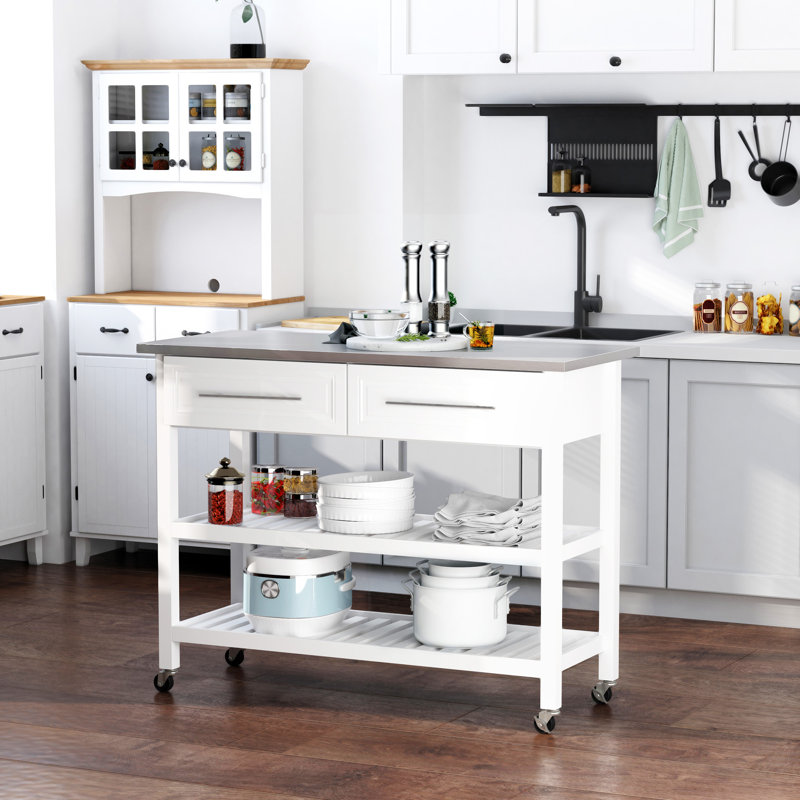 Kitchen Island With Top(No Include Stool)