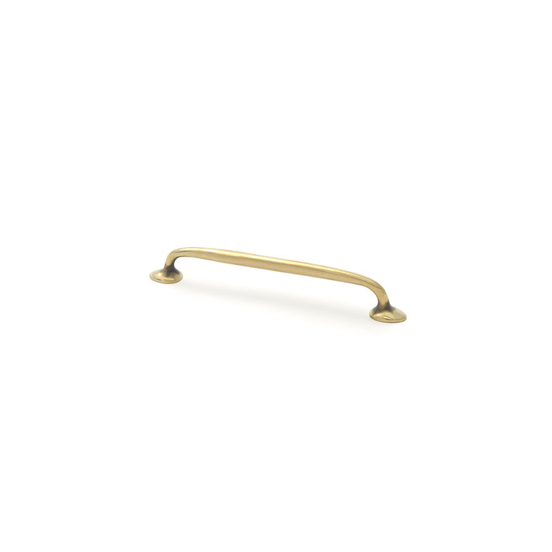 Moore Handle Pull, Aged Brass, 6.3"