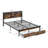 Platform Storage Bed with Two Drawers