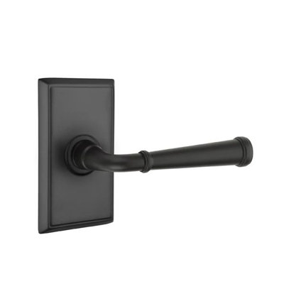 Emtek Passage Interior Mortise w/ Rectangular Rosette & Merrimack Lever
