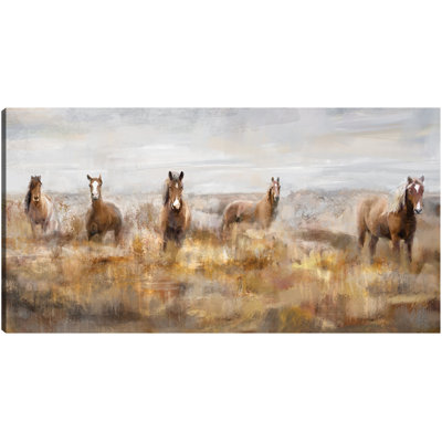 Morning Herd by Studio Arts Canvas Art Print