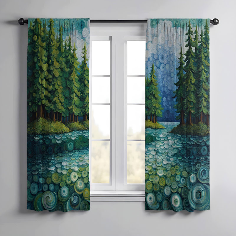 Paire de rideaux semi-transparents Edilsar, L 56 po x L 78 po