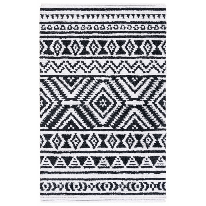 Janlucas Performance Southwestern Rug, Rectangle 6'4" x 9'6"